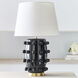 Kelly Wearstler Linden 34.25 inch 100.00 watt Black Porcelain Table Lamp Portable Light
