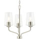 Celino 3 Light 18 inch Brushed Nickel Chandelier Ceiling Light