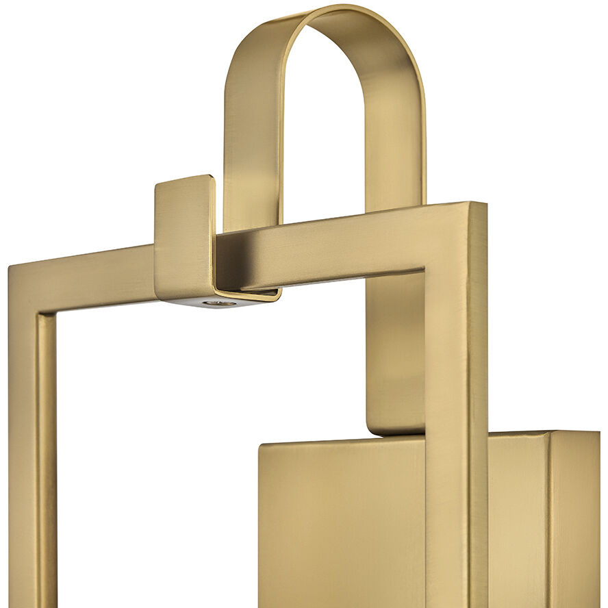 Stassi Sconce Wall Light in Lacquered Brass