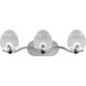 Tressa LED 26.88 inch Brushed Nickel Bath Vanity & Wall Light, dweLED