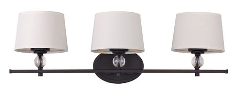 Rondo 3 Light 26.25 inch Oil Rubbed Bronze Bath Light Wall Light