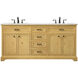 Americana 72 X 22 X 35 inch Natural Wood Vanity Sink Set