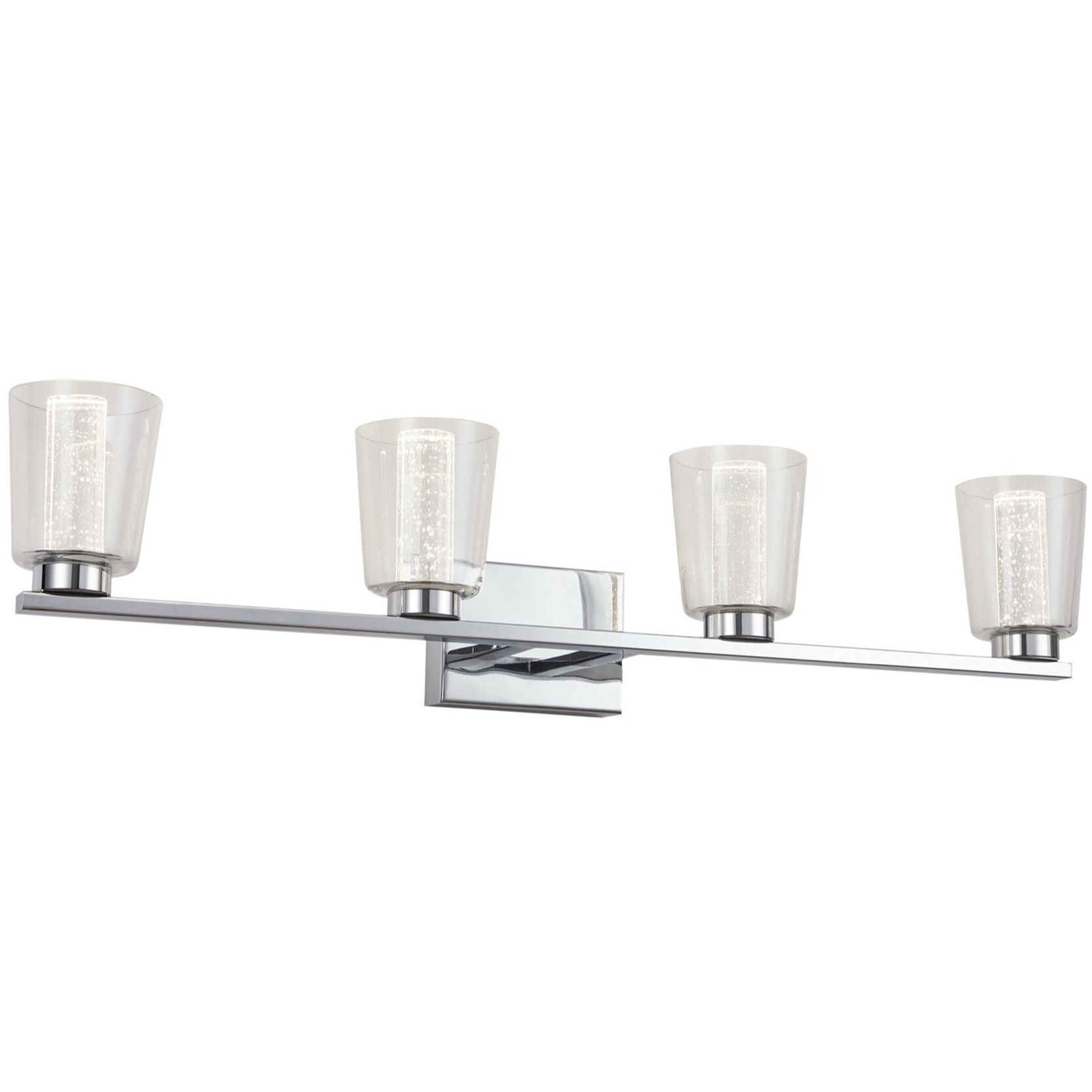 Dalton LED 33.25 inch Chrome Bathroom Vanity Wall Light
