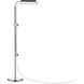Satire 55 inch 10 watt Polished Nickel Floor Lamp Portable Light