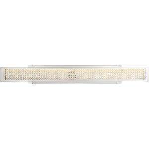 Polar LED 36 inch Chrome with Crushed Crystal Wall Sconce Wall Light