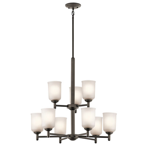 Shailene 9 Light 26 inch Olde Bronze Chandelier 2 Tier Ceiling Light, 2 Tier