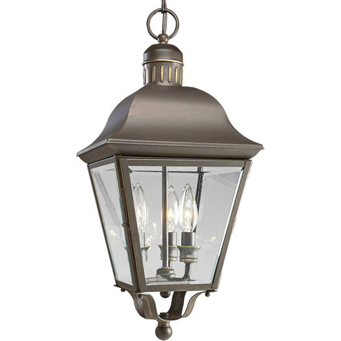 Andover 3 Light 10 inch Antique Bronze Outdoor Hanging Lantern