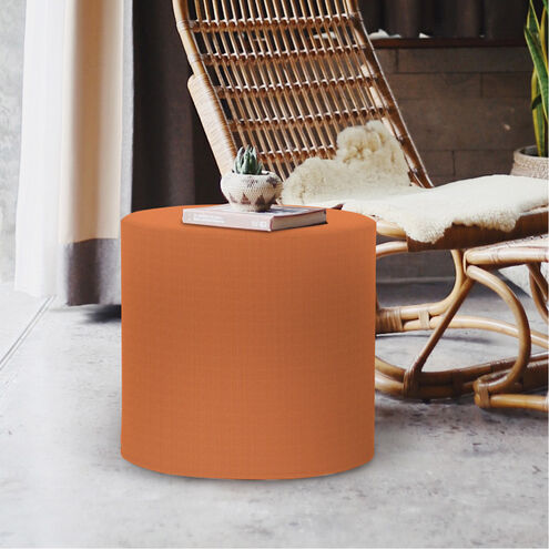 No Tip 17 inch Seascape Canyon Outdoor Cylinder Ottoman with Cover