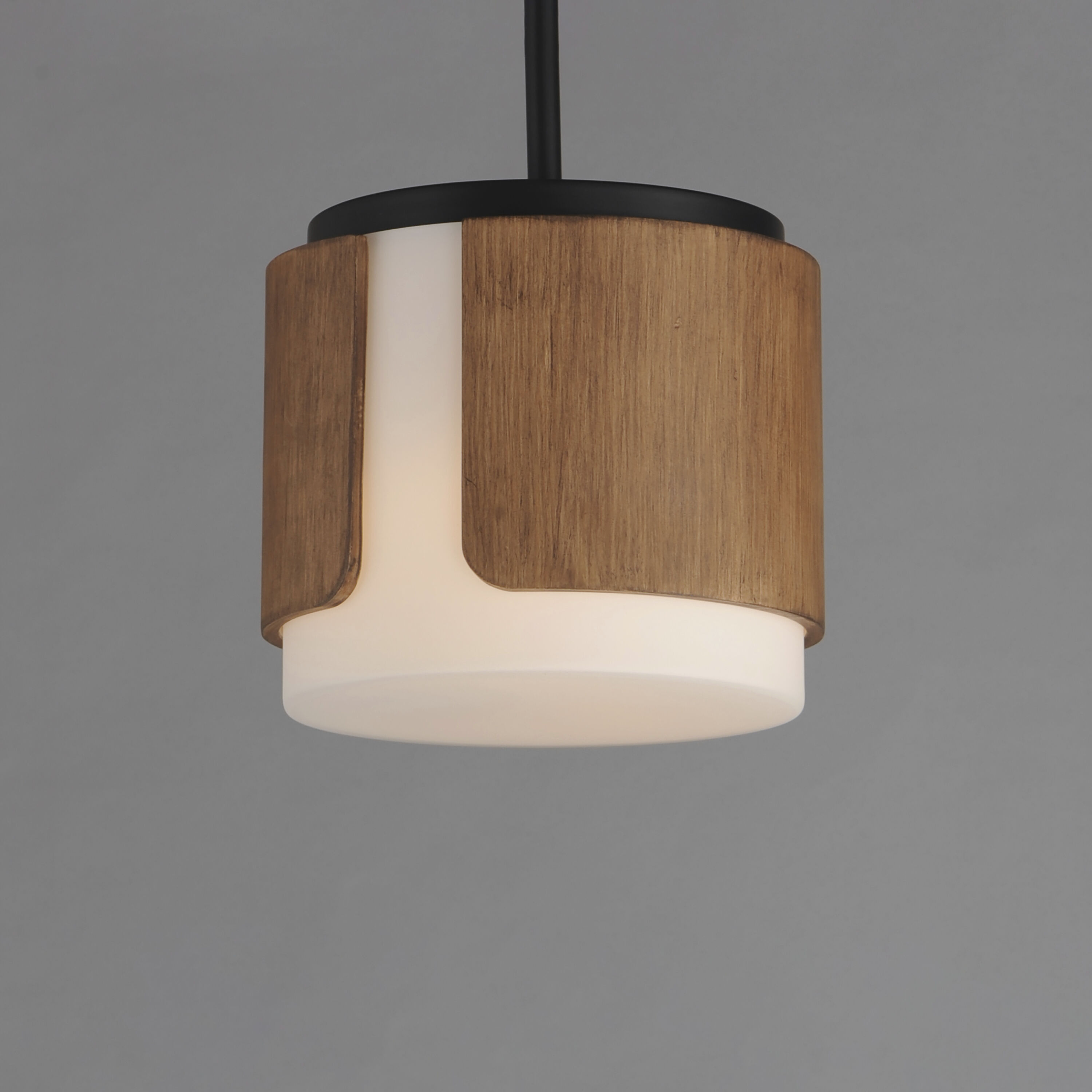 Draughtsman 2 Light 10 inch Walnut and Black Flush Mount Ceiling Light in Satin White