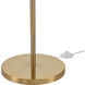 Alda 53.5 inch 60.00 watt Aged Brass Floor Lamp Portable Light