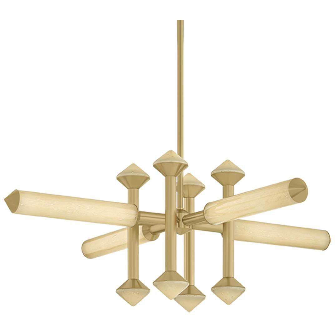 Hydra 12 Light 48 inch Vintage Brass Chandelier Ceiling Light