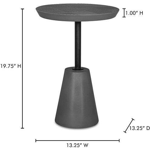 Foundation 20 X 13 inch Grey Outdoor Accent Table