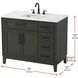 Virginia 42 X 35 inch Mocha Brown Bathroom Vanity Cabinet