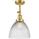 Franklin Restoration Seneca Falls 1 Light 9.50 inch Semi-Flush Mount