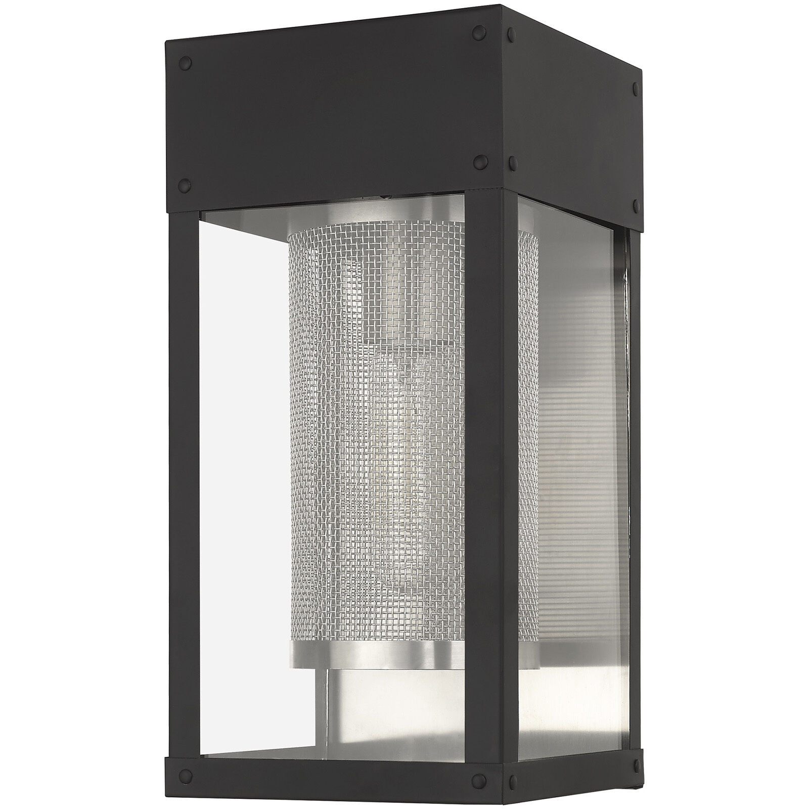 Franklin 1 Light 12 inch Black Outdoor Wall Lantern