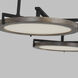 Clodagh Shuffle LED 26.9 inch Nightshade Black Chandelier Ceiling Light