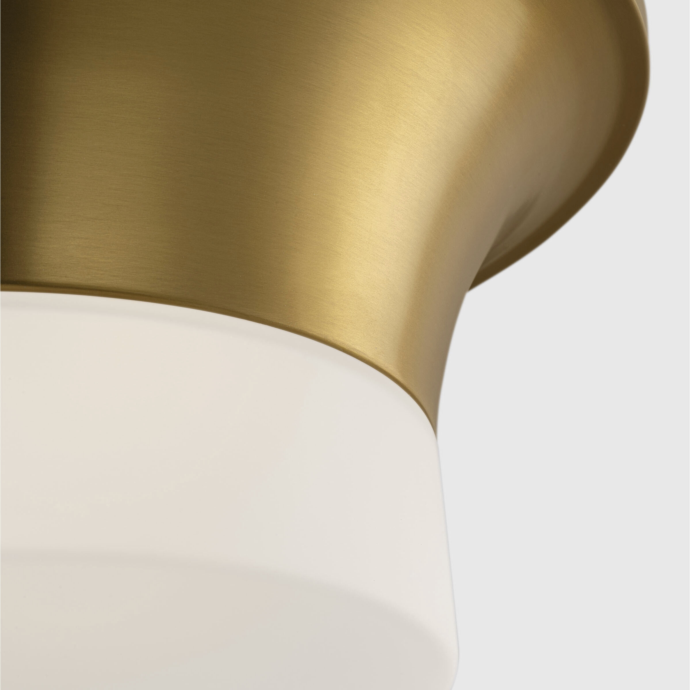 AH by Alexa Hampton Sina 2 Light 14.75 inch Burnished Brass Flush Mount Ceiling Light