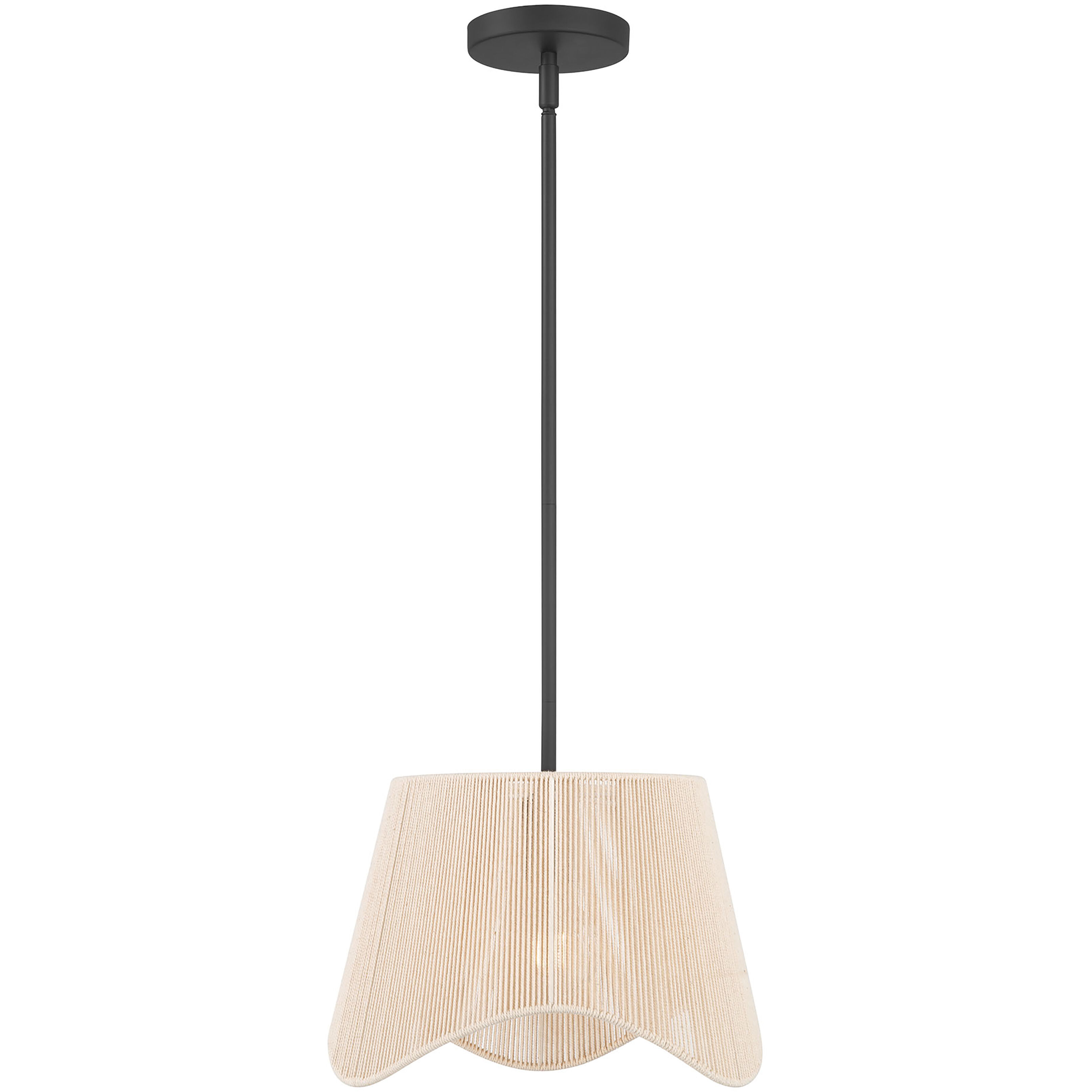 Tulara 1 Light 13 inch Matte Black Pendant Ceiling Light