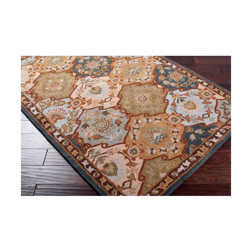 Caesar 48 X 24 inch Dark Green/Olive/Sage/Dark Brown/Camel/Medium Gray Rugs, Wool