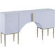 Prospect 60 X 14 inch White Ash Burl with Satin Nickel Credenza