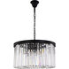 Sydney 8 Light 26 inch Matte Black Chandelier Ceiling Light, Urban Classic
