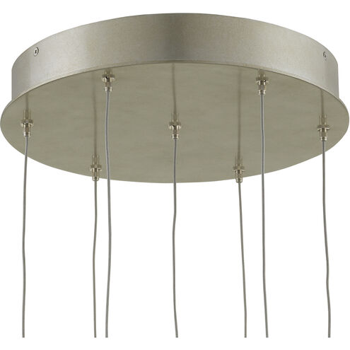 Finhorn 7 Light 13 inch Painted Silver/Pearl Multi-Drop Pendant Ceiling Light
