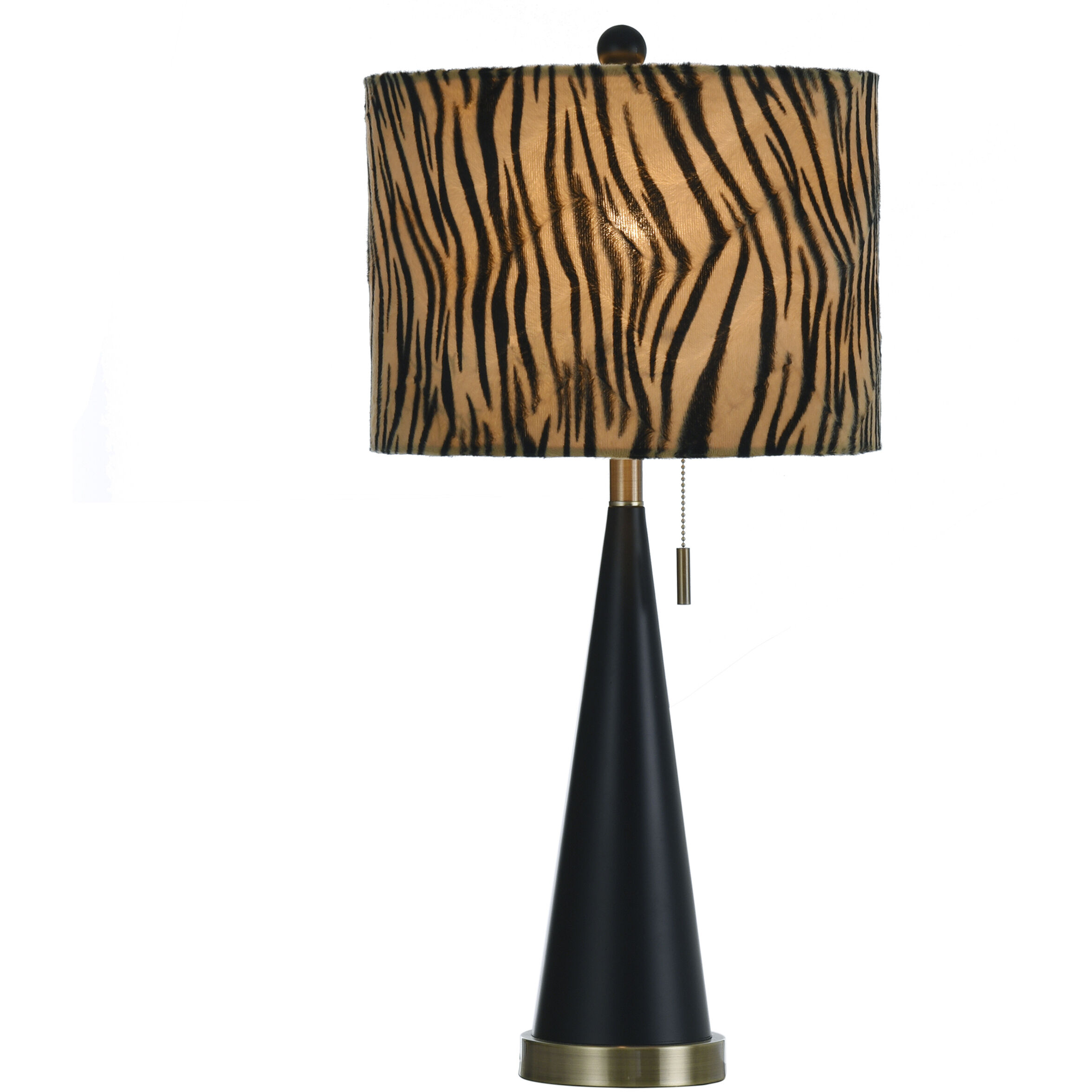 Jack 29.5 inch 60 watt Matta Black/Brass Table Lamp Portable Light