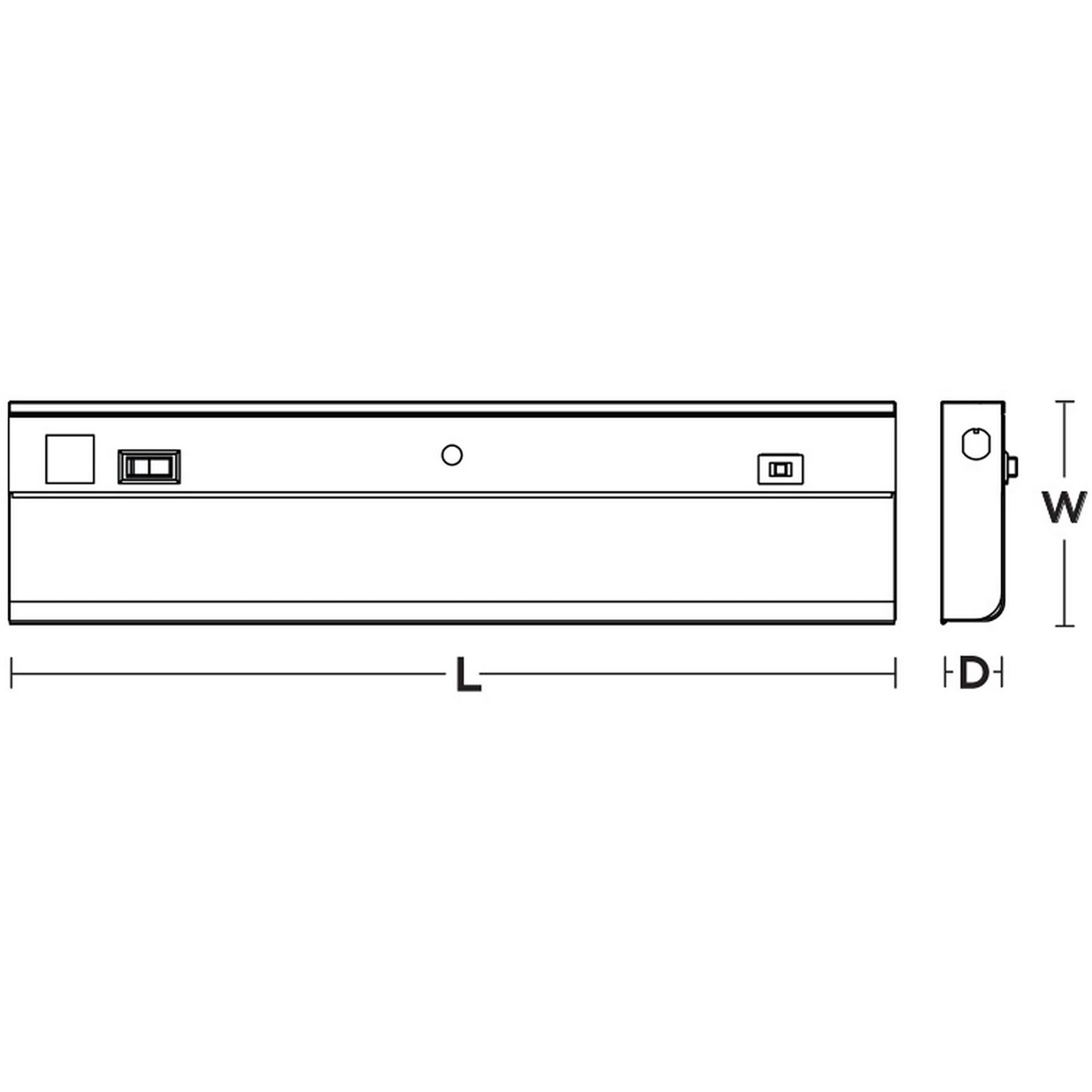 T5L LED 120 LED 4.5 inch White Closet Light
