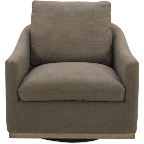 Linden Grey Swivel Chair in Taupe