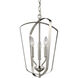 Romee 3 Light 12.88 inch Brushed Nickel Foyer Pendant Ceiling Light, Small