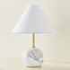 Jewel 16 inch 8.00 watt Aged Brass Table Lamp Portable Light