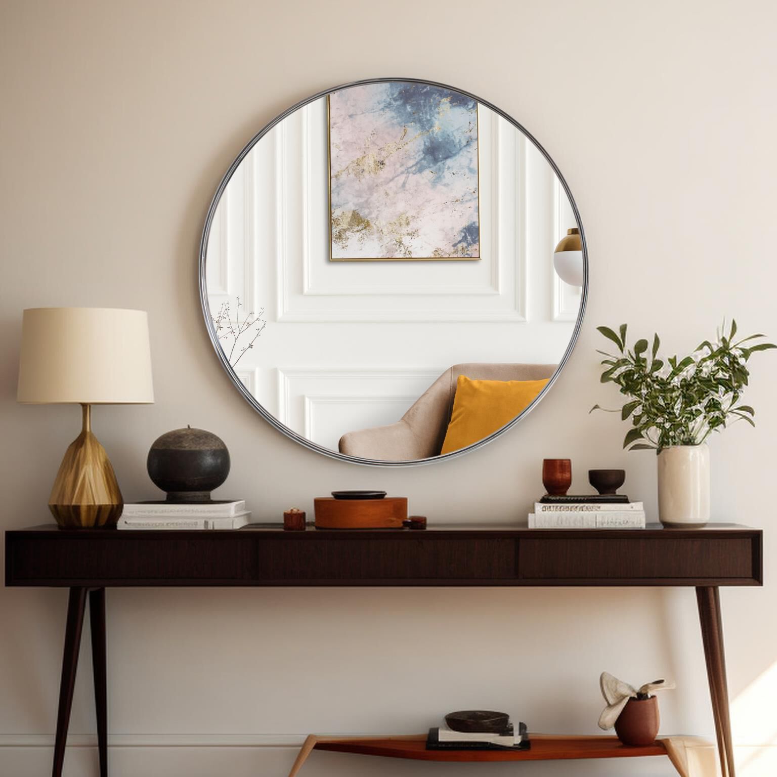 Steele 36 X 36 inch Silver Mirror