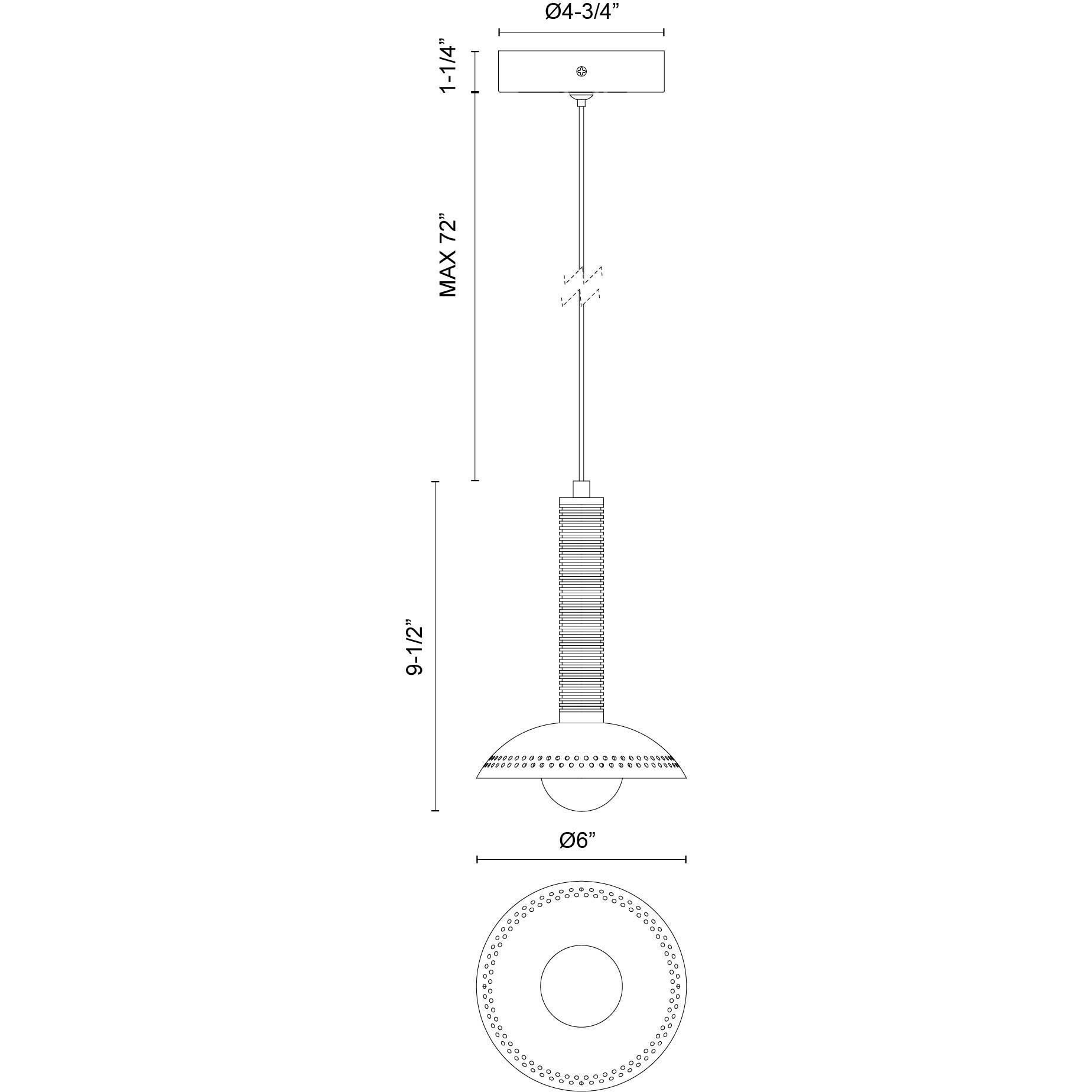 Alora Mood Arden Pendant Ceiling Light in Brushed Gold