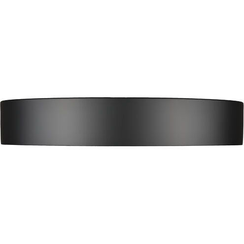 Kawan LED 16 inch Matte Black Flush Mount Ceiling Light