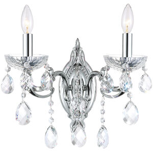 Flawless 2 Light 14 inch Chrome Wall Light
