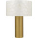 Leland 20 inch 100 watt Brushed Gold Table Lamp Portable Light