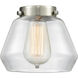Franklin Restoration Fulton LED 7 inch Antique Brass Mini Pendant Ceiling Light in Clear