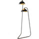 Luna Bella 60 inch 14 watt Matte Black Floor Lamp Portable Light