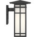 Grydton 1 Light 13.5 inch Dark Matte Black Outdoor Wall Lantern