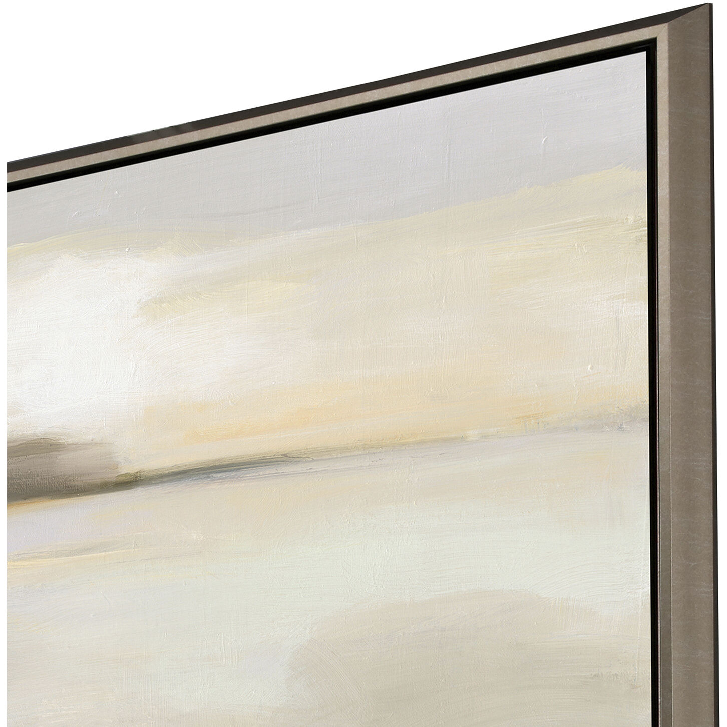 Near and Far Beige and Brown and Neutral and White Canvas