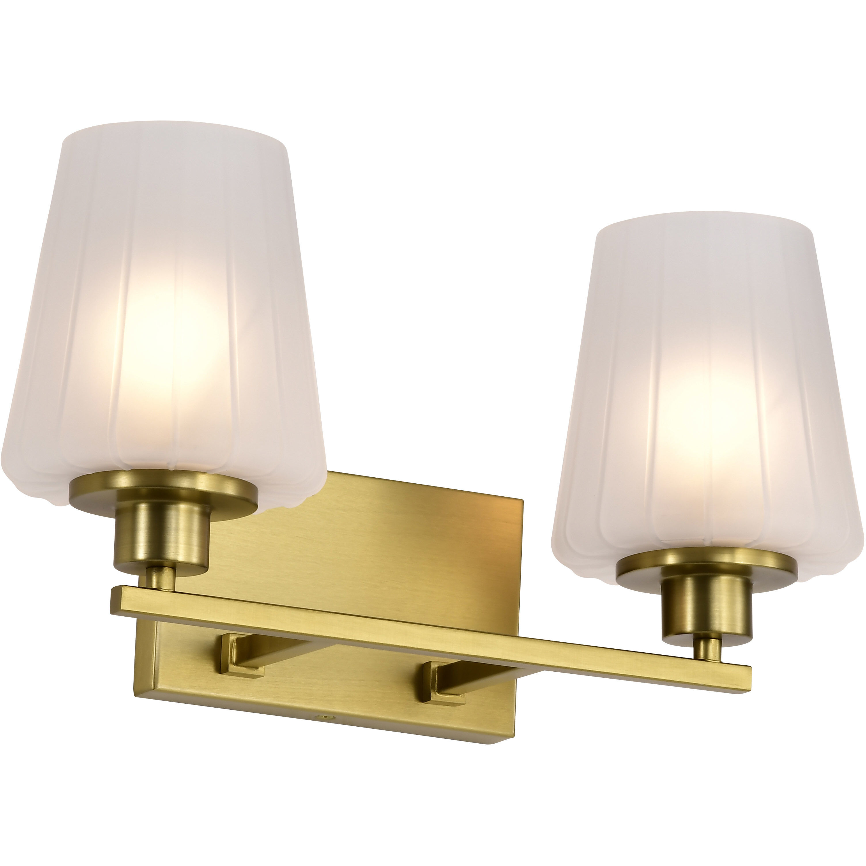 Lune 16 inch Vintage Brass Vanity Wall Light
