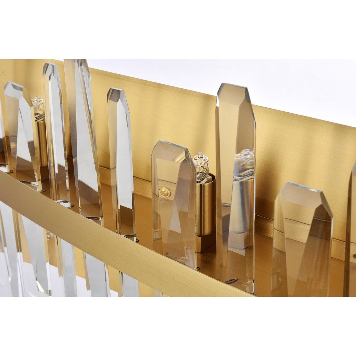 Serena 10 Light 36 inch Satin Gold Bath Sconce Wall Light 