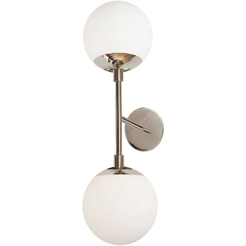 Dayana 2 Light 7.25 inch Polished Chrome Decorative Wall Sconce Wall Light