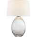Chapman & Myers Myla 27 inch 100 watt Clear Glass Table Lamp Portable Light, Medium