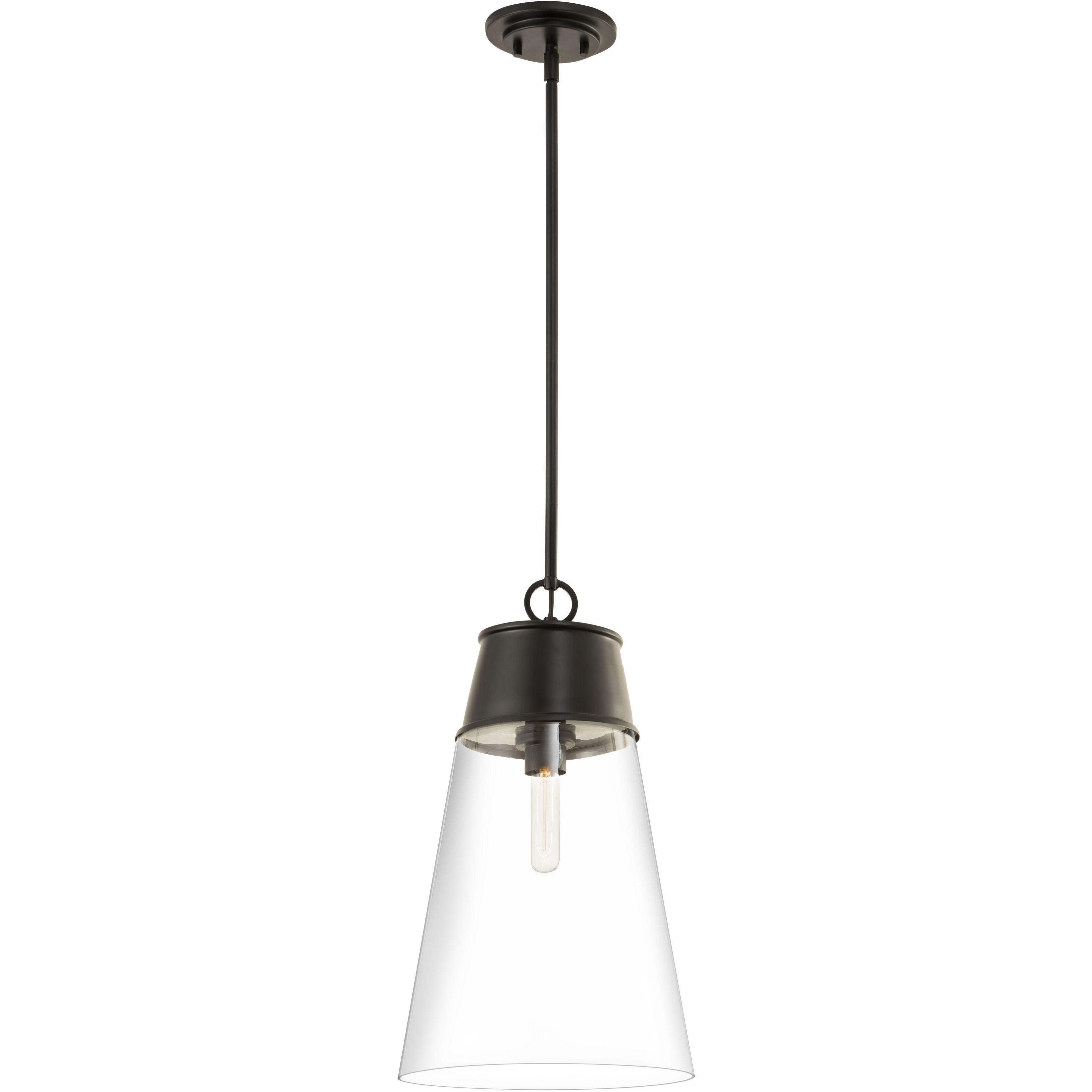 Wentworth 1 Light 11.5 inch Matte Black Pendant Ceiling Light