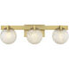 Darien 3 Light 25.00 inch Bathroom Vanity Light