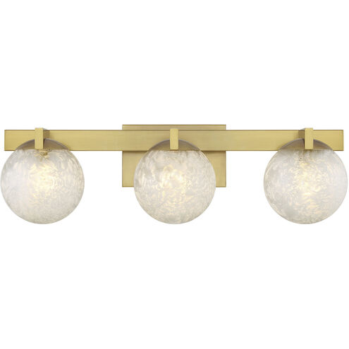 Darien 3 Light 25 inch Warm Brass Bathroom Vanity Light Wall Light