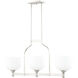 Richmond 3 Light 38 inch Polished Nickel Island Light Ceiling Light