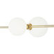Sean Lavin Orbs Aged Brass Low-Voltage Track Head Ceiling Light, Integrated LED