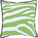Zebra 20 inch Grass Green, Navy, Emerald, Cream, Teal Pillow Kit